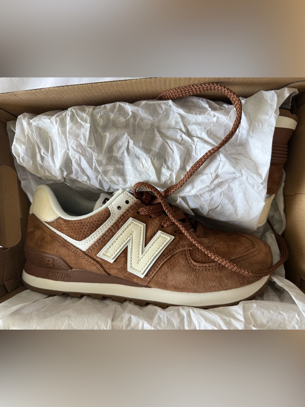 New Balance 574 Box - Brown/Beige - Picture 2 of 5